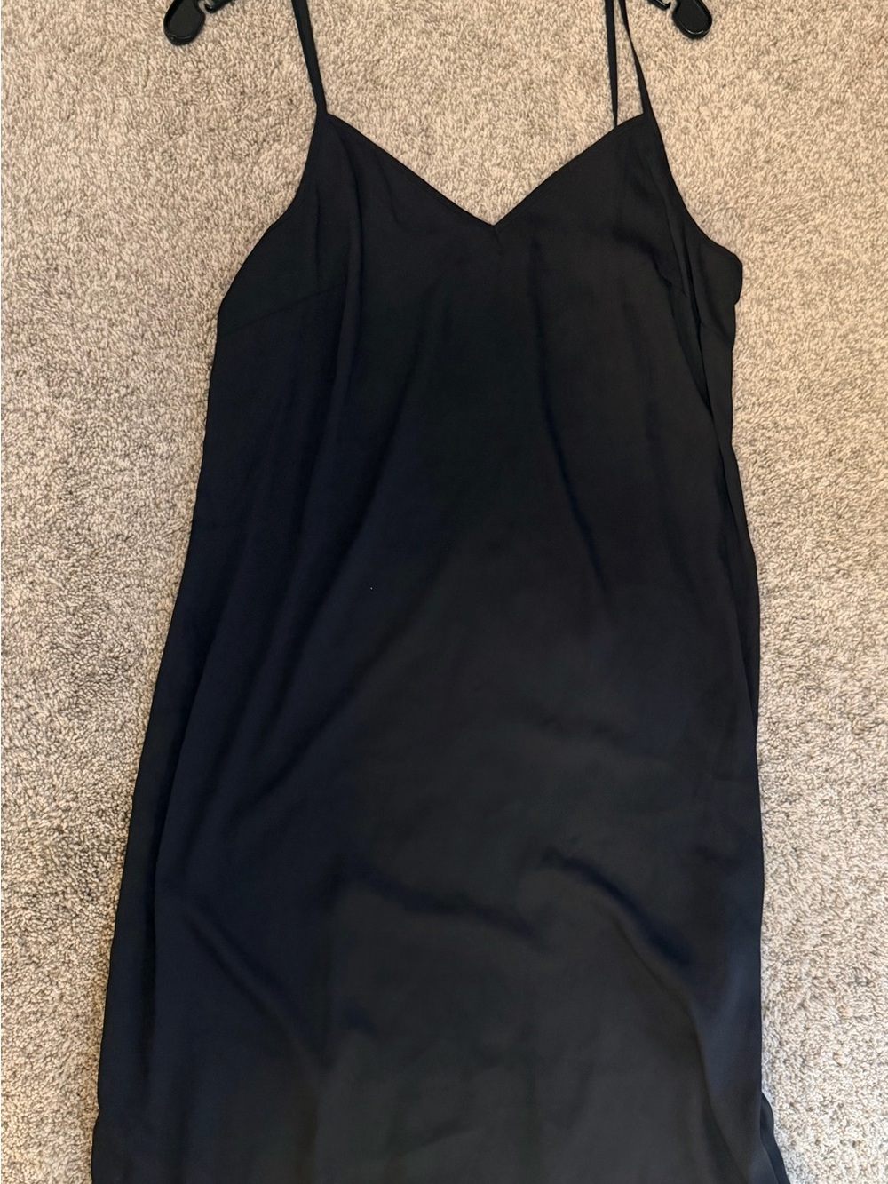 White House Black Market Black Strapless Slip Dress